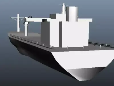 Oil Ship  Low-poly 3D model