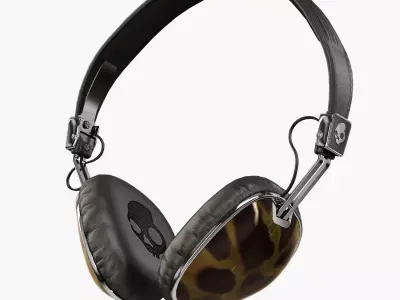 Skullcandy Navigator Tortoise headphones 3D model