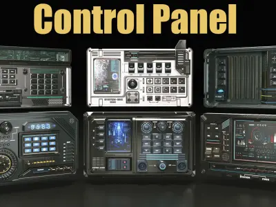 control panel 3D model