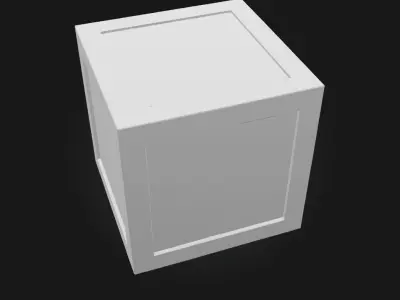 Dangerous Crate  High-Risk Cargo Container 3D model