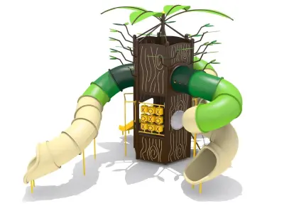 Playground Wooden Tree 3D model