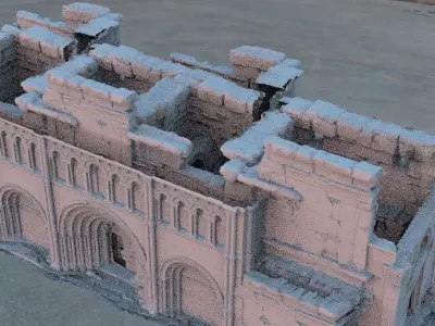 Fantasy architecture entrance  3D model