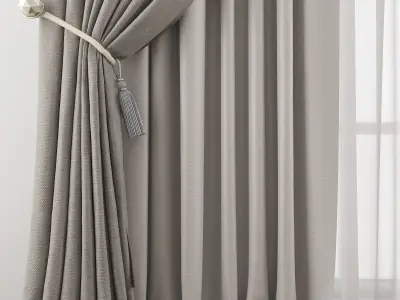 Curtain 357    3d model 3D model