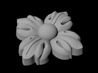 rosette dekor 3D model shop