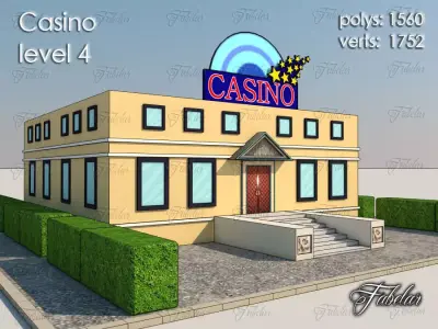 Casino Level Low-poly 3D model