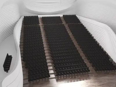 Futuristic Concert Hall Auditorium 3D model