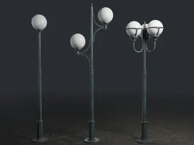 Street Lamps Collection 3D model