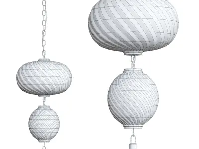 Beacon Two Tier Pendant by Arhaus 3D model