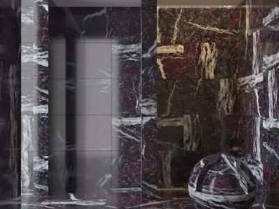 Marble wall 112 3D model