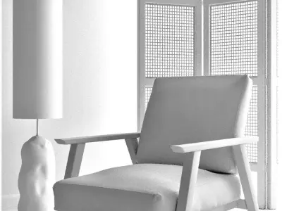 Chair modern lounge 3D model