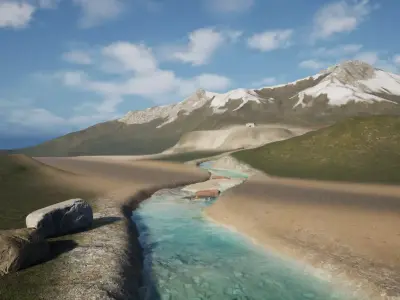 UE5 Terrain-Realistic Scene 3D model