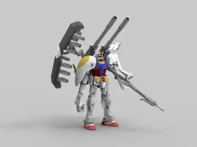 Gundam RX-78 Orc Battle 3D model