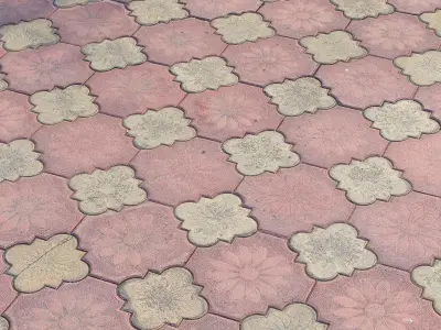 Street paving slabs 3D model