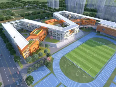 School Building02 3D model