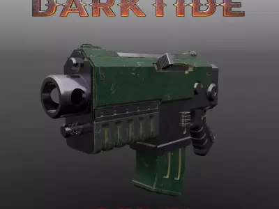 Boltgun Darktide Warhammer 40k  3D print model