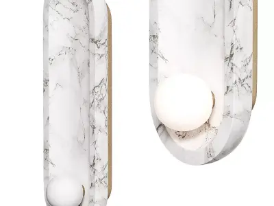 CB2 Goop Roxane Wall Lamp 3D model