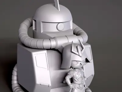 Char Aznable 3D print model