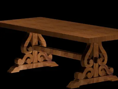 Medival Table 3D model