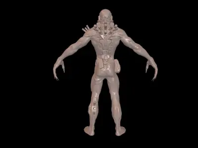 Mutant1 high poly zbrush project 3D model
