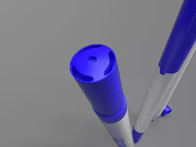 2 Side Marker Pen Free low-poly 3D model