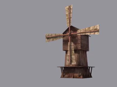 WindMill Textured 3D model