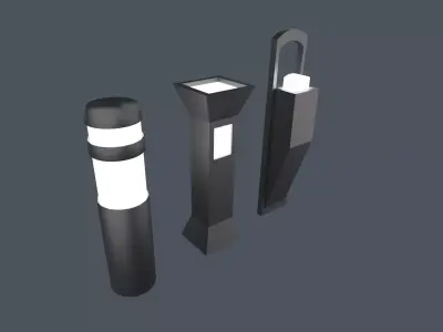 Exterior lighting 3D model