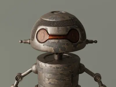 Robot V27 Low-poly 3D model