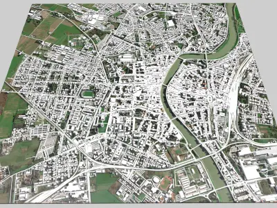 Cityscape Pisa Italy 3D model