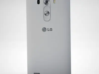 LG G3 Silk White 3D model