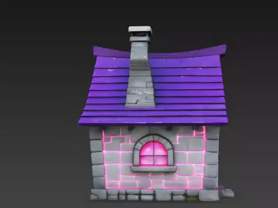 The Alchemists Attic Potion Laboratory 3D Model Low-poly 3D model