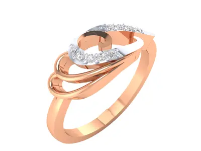 Women Ring Render 3dm STL MTL OBJ FBX Details 3D print model buy