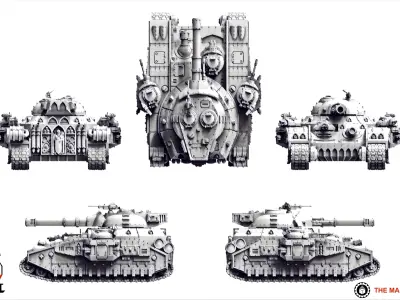 Feudal Guard - Heavy Battle Tank 3D print model