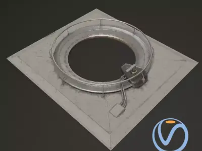 sciFi Air lock A 3D model