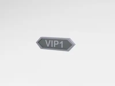 Game VIP Symbol v2 002 Low-poly 3D model