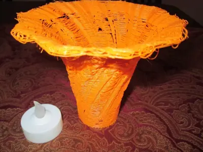 Double Twisted Hexagonal Vase Nightlight 3D print model