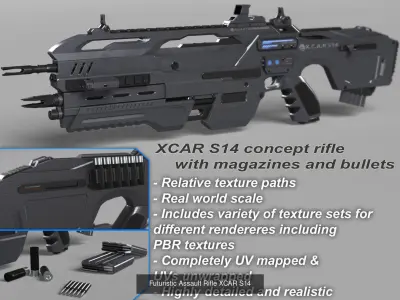 Sci Fi Guns collection 3D Model Pack