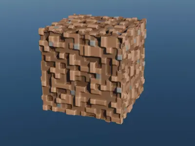 Minecraft 3d Dirt Block  3D model