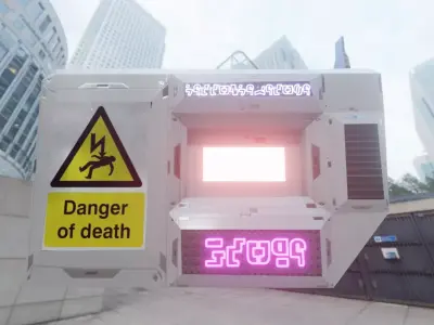 Flying Robot Free low-poly 3D model