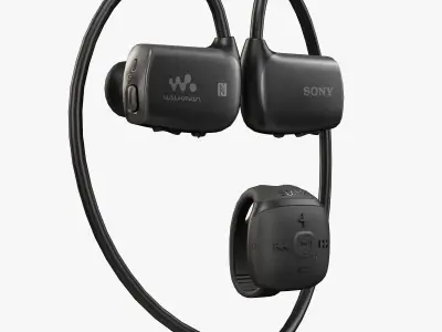 Sony Walkman NWZ-WS613 bluetooth sports wearable mp3 player Low-poly 3D model