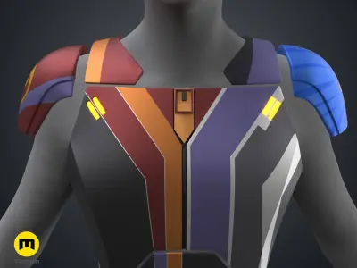 Sabine Wren armor from Ahsoka 3D print model
