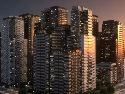 City Block Type B12 3D model