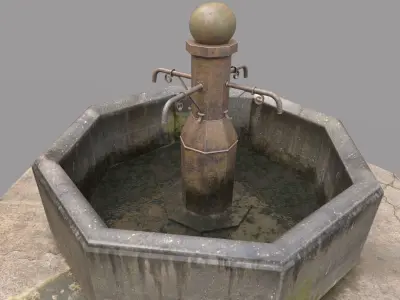  Public Fountain  3D model