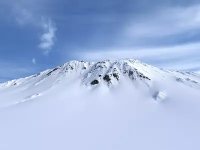 Snow Mountain 03 Low-poly 3D model