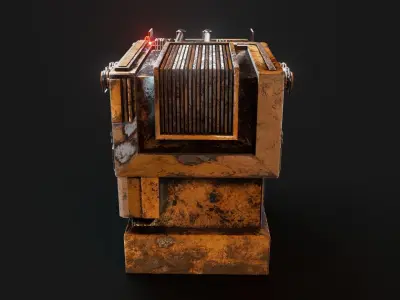 Sci-fi industrial detail 3D model