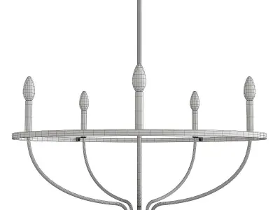 GREYSON BOWL CHANDELIER Low-poly 3D model