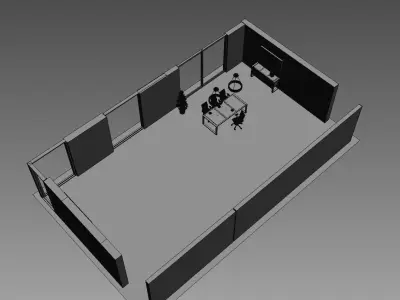 office interior md899 a10 3D model