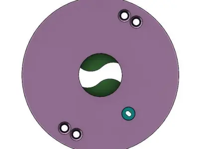 3D Printable Iris mechanism-3DP2BLROD10A Free 3D print model