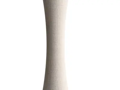 Fabric floor lamp Liana with a concave shape 3D model
