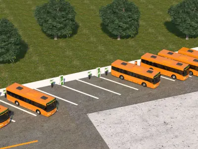 Solar Parking 3D model