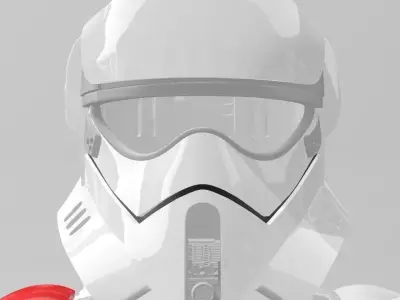 Star Wars First Order Mountain Trooper with Helmet 3D print model